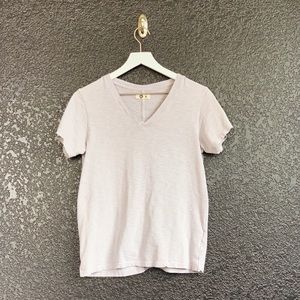 AMERICAN GIANT AIRY SUPIMA PREMIUM V NECK TEE